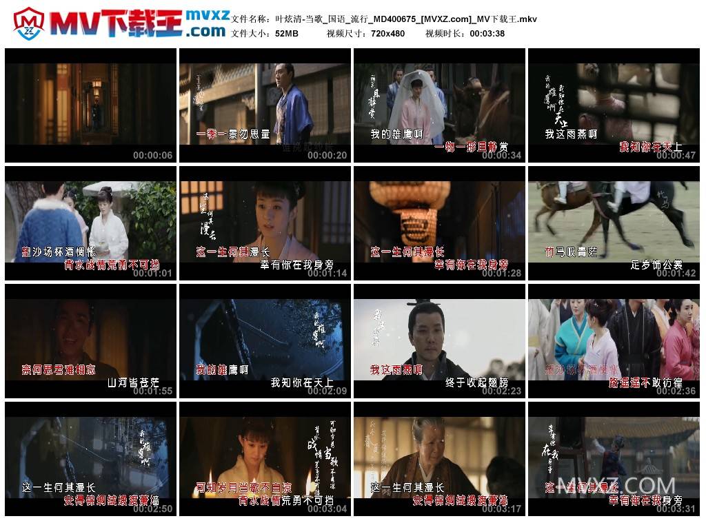 叶炫清-当歌_国语_流行_MD400675